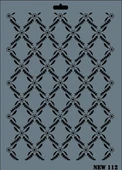 Rich New Seri N-112 Stencil 35x25 cm - 9