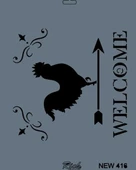 Rich New Seri N-416 Stencil 35x25 cm - 7