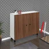 Kenzlife ayakkabılık merkub5 cvzbyz 83*100*32 kapaklı 5 raflı 25 çift ayakkabı kapasitesi - 1