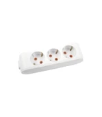 Viko Multi-Led Üçlü Priz Topraklı Çocuk Korumalı Klemensli-Beyaz - 12
