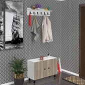 Kenzlife portmanto ayakkabılık ve askılık tomak3 crdbyz 53*100*32 onbeş çift ayakkabı kapasitesi - 1