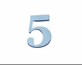 Cemax Villa Boy 5 Rakamı 8,5 cm Yapışkanlı - 1