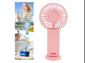 MİNİ FAN,TELEFON TUTUCU,PORTATİF EL VANTİLATÖRÜ PEMBE  9,3x19cm - 1