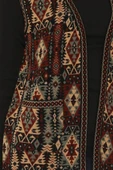 Kadın Çok Renkli Etnik Desenli Cepli Kilim Yelek thumbnail 4