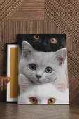 SELMIRA 3 Kedi Kanvas Tablo - 1
