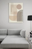 SELMIRA Çizgili Geometrik Minimalist Kanvas Tablo - 1