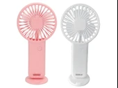 2 ADET MİNİ FAN,TELEFON TUTUCU,PORTATİF EL VANTİLATÖRÜ PEMBE,BEYAZ  9,3x19cm - 2