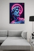 SELMIRA Neon Poseidon Kanvas Tablo - 1