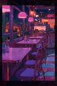 SELMIRA Neon Işıklı Restoran Kanvas Tablo - 2