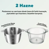Altabi Cam ve Çelik Hazneli Rondo Doğrayıcı 4 Bıçaklı Rondo K um tel - 2