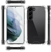 Samsung Galaxy S25 Plus Uyumlu Darbe Önleyici Sararmaya Dayanıklı Airbag Korumalı Ultra Slim TPU Şeffaf Silikon Kılıf - 6