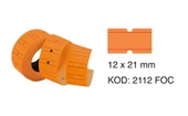 Motex Tanex Makine Etiketi Kraft Fiyatlandırma Numaralandırma Bant-12x21 mm -800'lü -Turuncu-10 Adet thumbnail 3