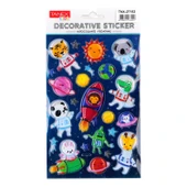 Tanex Kids Sticker Puffy Astronot Hayvanlar Serisi (27182) - 1