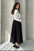 Fermuarlı Salaş Etek - 5