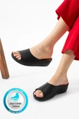 Albishoes Kadın Esnek Rahat Yumuşak Taban Anatomik Hafif Topuk 4 cm Günlük Kadın Ev Dışarı Terlik - 1