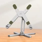 Venture VNT-8001 Ayarlanabilir Katlanabilir 15.6" Alüminyum 360° Döner Başlıklı, Yükseklik ve Eğim Ayarlı, Kaymaz Yüzeyli Notebook Stant Kılıflı - 3