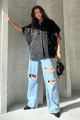Denim Kolsuz Cepli Ceket - 1