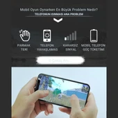 Coofbe Kablosuz 700Mah Şarjlı 6000RPM 3 Hız Kademeli Dönüş Telefon Soğutucu Fan Soğutma Fanı Radyatör Soğutucu - 10