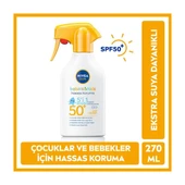 Nivea Baby Bebek ve Çocuklar Için Güneş Spreyi 270ML, SPF50, Hassas Güneş Koruması, Ekstra Suya Dayanıklı - 1
