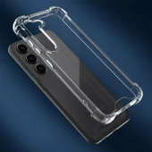 Samsung Galaxy S25 Plus Uyumlu Darbe Önleyici Sararmaya Dayanıklı Airbag Korumalı Ultra Slim TPU Şeffaf Silikon Kılıf - 2