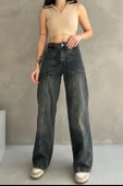 Normal Bel Geniş Paça Wide Leg Jean - 7750 - 1