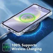 Samsung Galaxy S25 Plus Uyumlu Darbe Önleyici Sararmaya Dayanıklı Airbag Korumalı Ultra Slim TPU Şeffaf Silikon Kılıf - 3