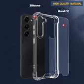 Samsung Galaxy S25 Plus Uyumlu Darbe Önleyici Sararmaya Dayanıklı Airbag Korumalı Ultra Slim TPU Şeffaf Silikon Kılıf - 5