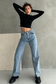 Normal Bel Geniş Paça Wide Leg Jean - 1755 - 2