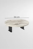 Yan Sehpa Ayarlanabilir Tepsi Dekoratif Modern Tepsi Efes - 6