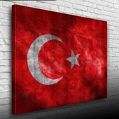 Şanlı Türk Bayrağımız Kanvas Tablo 50 x 70 - 1