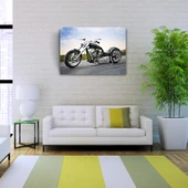 Chopper Siyah Motosiklet Kanvas Tablo 50 x 70 thumbnail 2