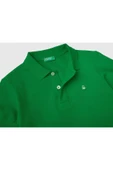 Erkek Çocuk Yeşil Logolu Polo T-shirt - 2