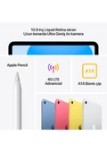 Apple iPad 10. Nesil Wi-Fi + Cellular 64 GB 10.9" MQ6M3TU/A Pembe Tablet - 6