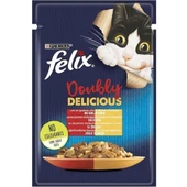Felix Çifte Lezzet Tavuk ve Sığır Etli Yetişkin Kedi Konservesi 85gr thumbnail 1