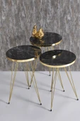 Zigon Sehpa Gold Bendir Tel 1045 - 1