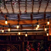 5 Metre 10 Duylu Eklenebilir Sıralı Bahçe, Kafe, Teras, Balkon Armatürü IP64 İç Dış Mekan (Ampulsüz) - 2