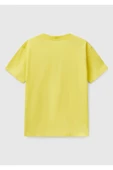 Erkek Çocuk Fıstık Yeşili Benetton Logo Baskılı T-Shirt - 23