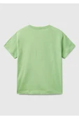 Erkek Çocuk Fıstık Yeşili Benetton Logo Baskılı T-Shirt - 14