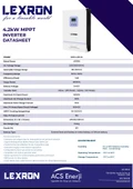 Lexron 24 V 4.2 KW Mppt 90-500V DC Input Yüksek Voltaj Tam Sinüs Akıllı İnverter - 3