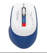 WD150  Bt+2.4ghz Ultra Hafif Manyetik Şarjlı Kablosuz Mouse 1600dpi Lacivert+beyaz - 1