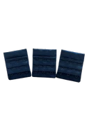 3x3 Sütyen Uzatma Aparatı 51mm Genişlik SİYAH 3 lü Paket  Agraf Kopça Uzatıcı - 1