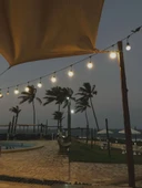 Sarı Işık Ampullü, 5 Metre 10 Duylu Eklenebilir Bahçe, Kafe, Teras, Balkon Armatürü İç Dış Ve Mekan - 5