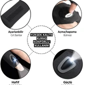 QASUL Işıklı Balıkçı Eldiveni Sağ Ve Sol El İkisi Bir Arada Karanlık Mekanlar Balıkçılık Kamp Motorsiklet - 4