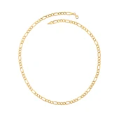 AgaKulche Figaro Düz Altın Zincir thumbnail 2