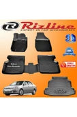 Toyota Corolla 3d Paspas + 3d Bagaj Havuzu Sedan 2002-2007 Arası Siyah Set - 1