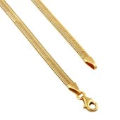 AgaKulche İtalyan Ezme Balık Sırtı 5,20 mm Altın Zincir thumbnail 3