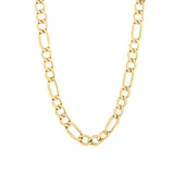 AgaKulche Figaro Düz Altın Zincir thumbnail 1