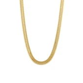 AgaKulche İtalyan Ezme Balık Sırtı 2,5 mm Altın Zincir thumbnail 1