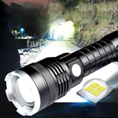 Gold Orion OR-A72 Alüminyum Alaşımlı El Feneri – 100W Güç, 3000 Lümen, 1500 Metre Menzil metal fener hediye - 5