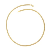 AgaKulche İtalyan Ezme Balık Sırtı 5,20 mm Altın Zincir thumbnail 2